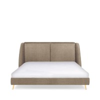 Brent Pinewood Foam Rubber Queen Bed